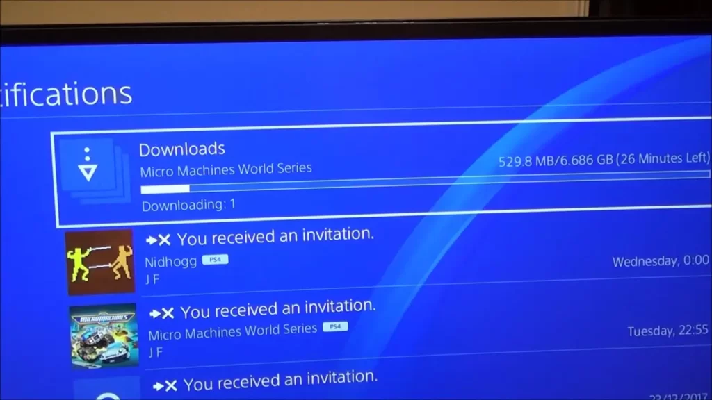 Do playstation games download when off?